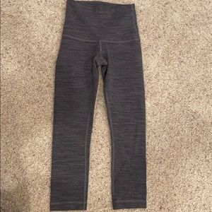 Cropped, high-waisted lululemon leggings.